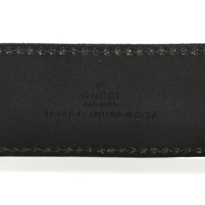 Gucci Calfskin Interlocking G 40mm Belt 90 36 Black 3 of 5