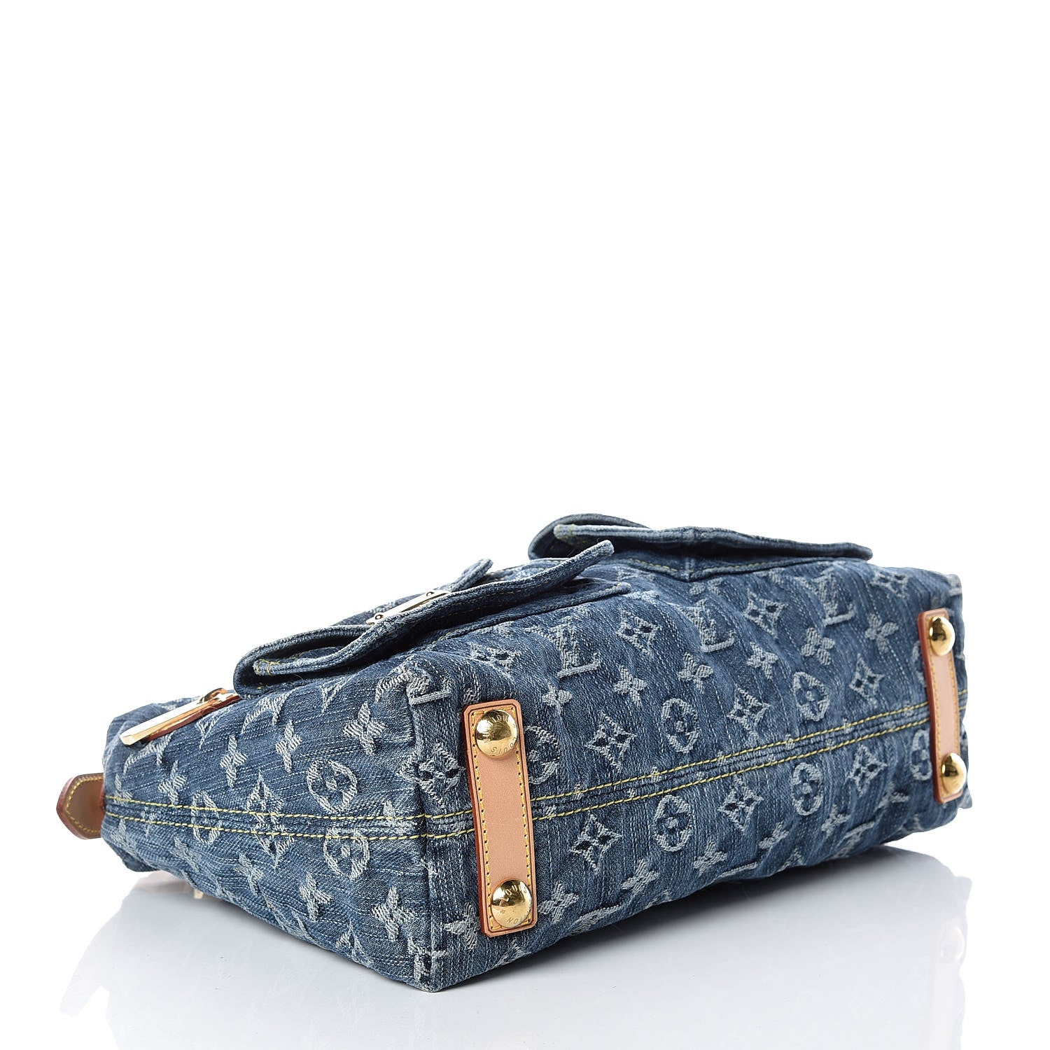Louis Vuitton Monogram Denim Baggy PM Blue 4 of 9