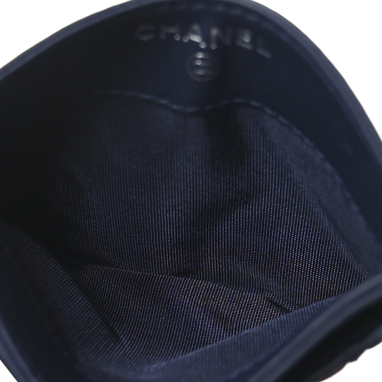 Chanel Lambskin Quilted Stitched Card Holder Blue Multicolor 5 of 7