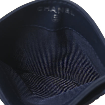Chanel Lambskin Quilted Stitched Card Holder Blue Multicolor 5 of 7
