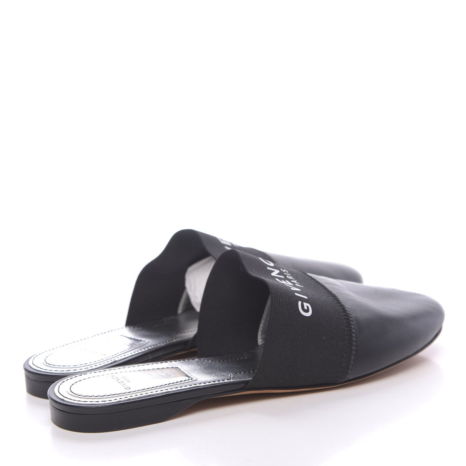 Givenchy Calfskin Bedford Logo Mule Slides 36.5 Black 4 of 9