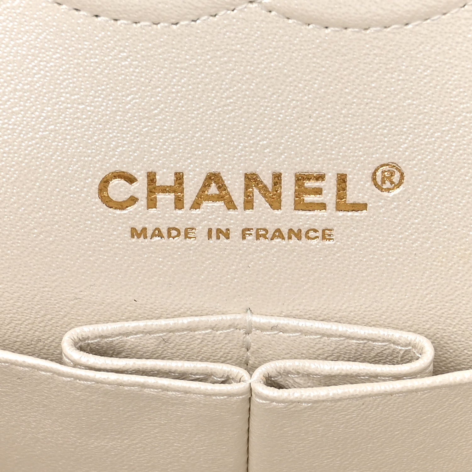 Chanel Iridescent Calfskin Quilted Medium Double Flap White 6 of 10