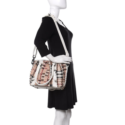 Burberry Patent House Check Ruffled Small Lowry White 2 of 11