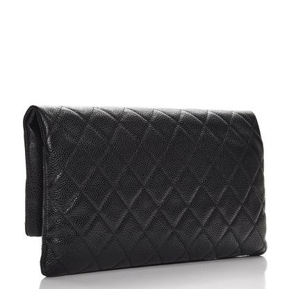 Chanel Caviar Quilted CC Beauty Clutch Black 3 of 7