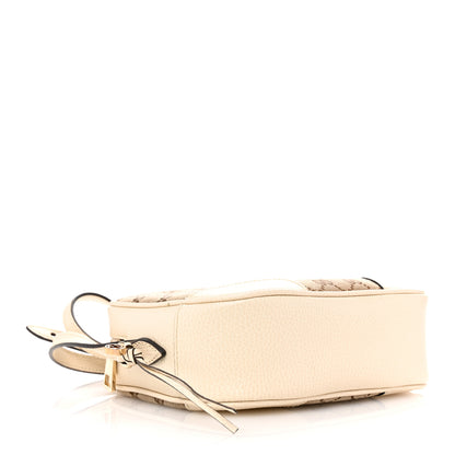Gucci Monogram Dollar Calfskin Mini Bree Messenger Bag Beige Ebony Avoire 4 of 12