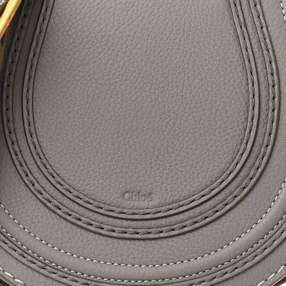 Chloe Calfskin Mini Marcie Round Crossbody Bag Grey 7 of 9