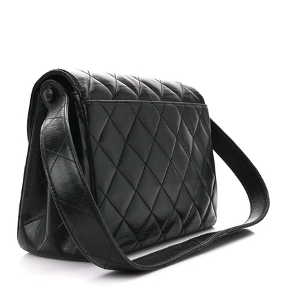 Chanel Lambskin Quilted CC Flap Shoulder Bag Black 3 of 11