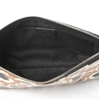 Gucci Calfskin Leopard Printed Large Pouch Tobacco 5 of 8
