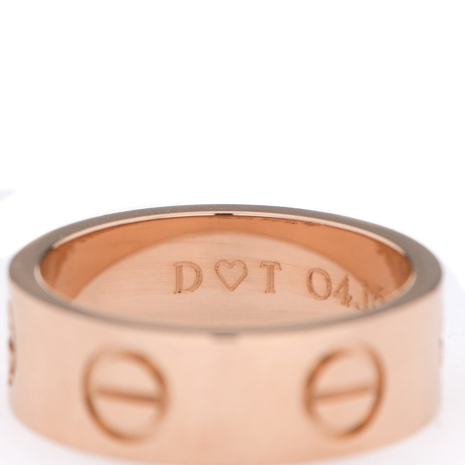 Cartier 18K Pink Gold 5.5mm LOVE Ring 46 3.75 5 of 7