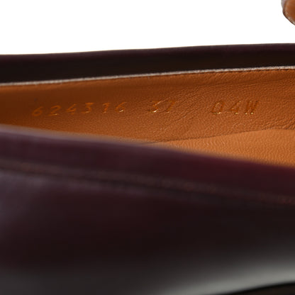 Gucci Calfskin Web Interlocking G Tassel Loafers 37 Ruby Bordeaux 8 of 8