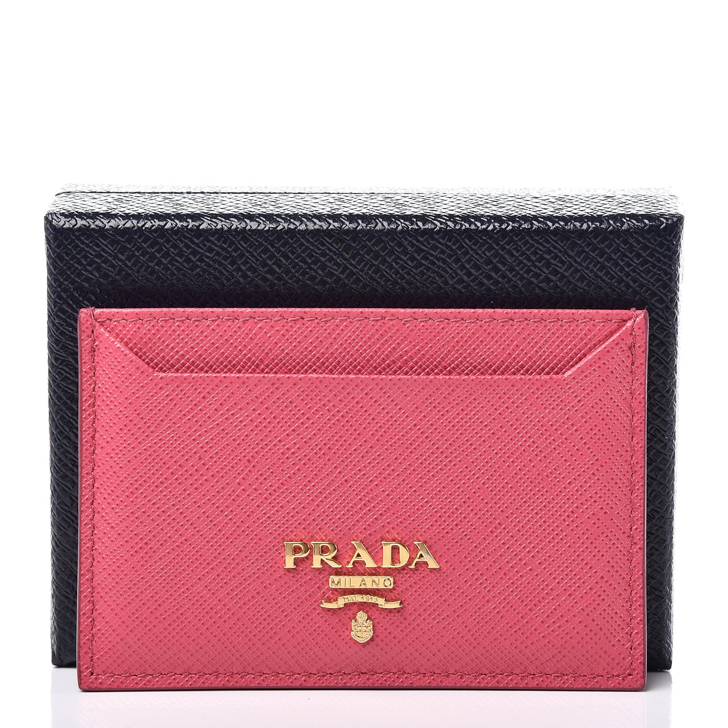 Saffiano Metal Card Case Peonia