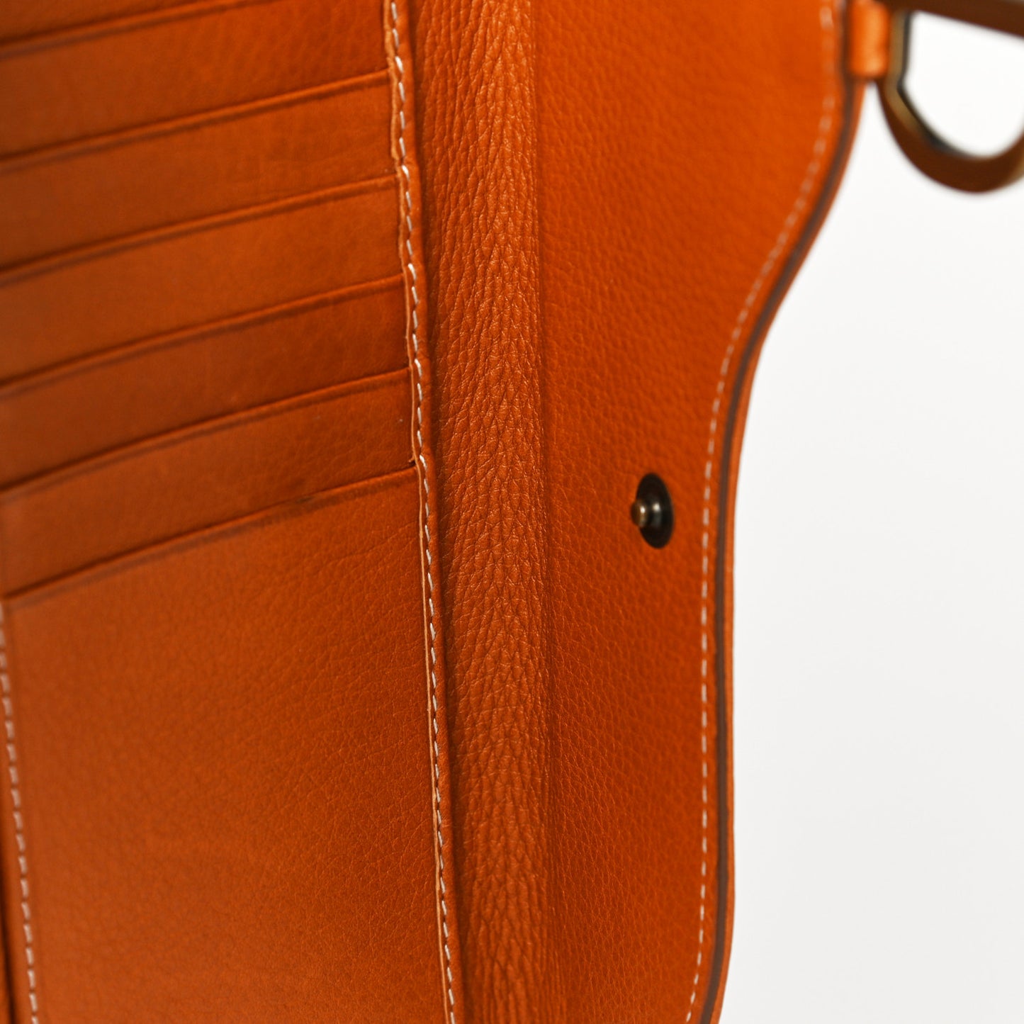 Calfskin Saddle Wallet Brown