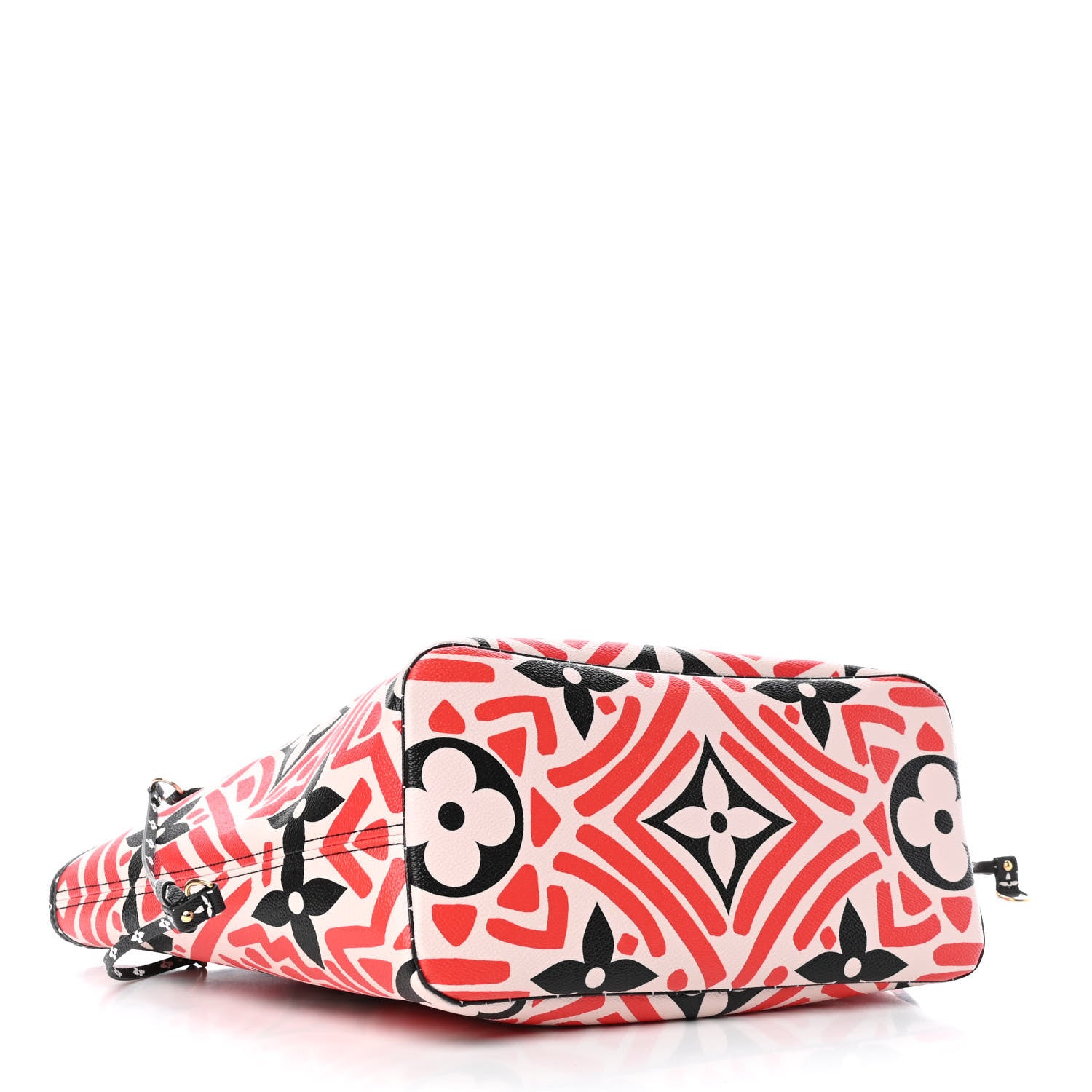 Louis Vuitton Monogram Giant Crafty Neverfull MM Creme Rouge Black 3 of 4