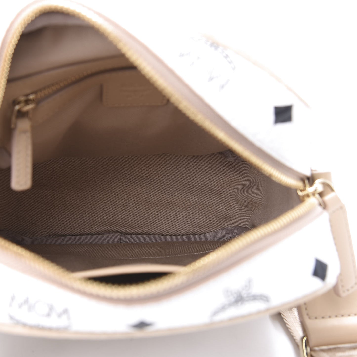 Visetos Spot Crossbody Bag White Beige