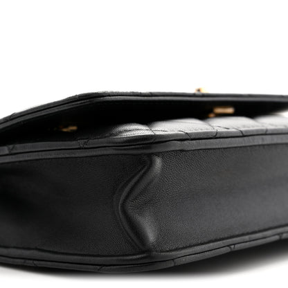 Chanel Lambskin Quilted Sweet Camellia Wallet On Chain WOC Black 9 of 10