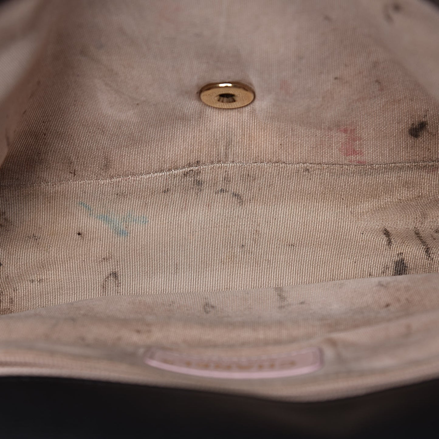 Caviar Quilted Large Studded Flap Black