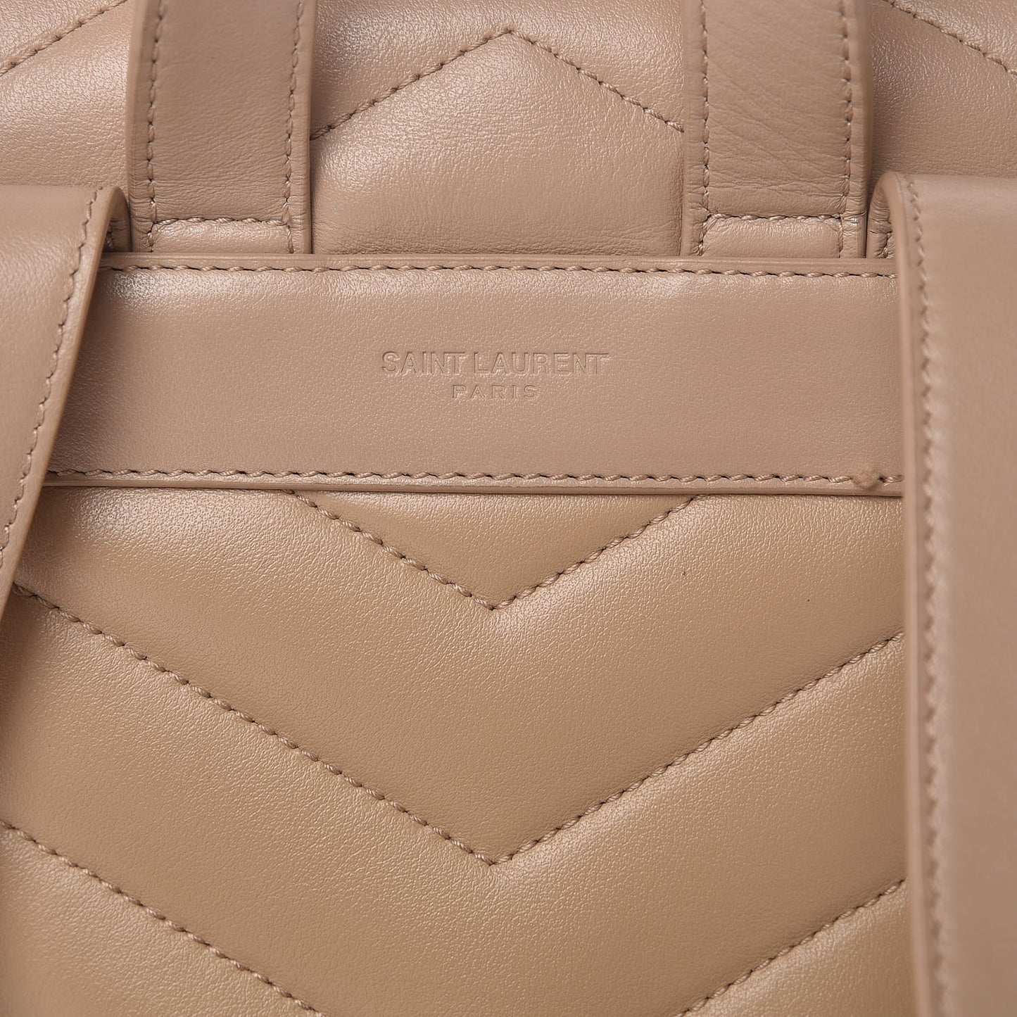 Calfskin Y Quilted Monogram Small Loulou Backpack Nude Powder