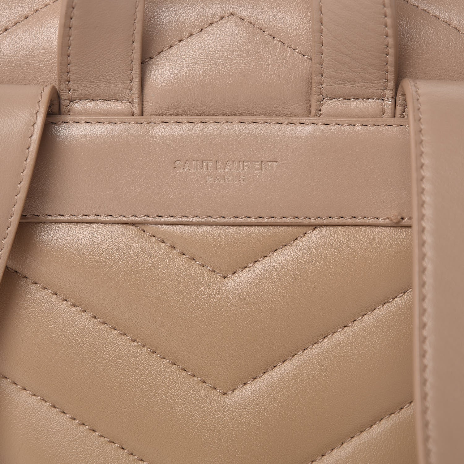Saint Laurent Calfskin Y Quilted Monogram Small Loulou Backpack Nude Powder 8 of 14