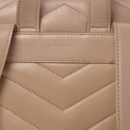 Saint Laurent Calfskin Y Quilted Monogram Small Loulou Backpack Nude Powder 8 of 14