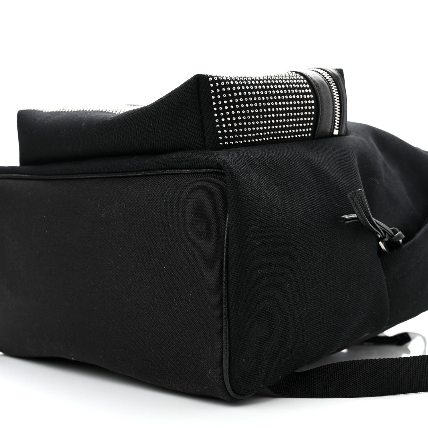 Saint Laurent Canvas City Studded Backpack Black 10 of 11