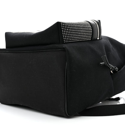 Saint Laurent Canvas City Studded Backpack Black 10 of 11