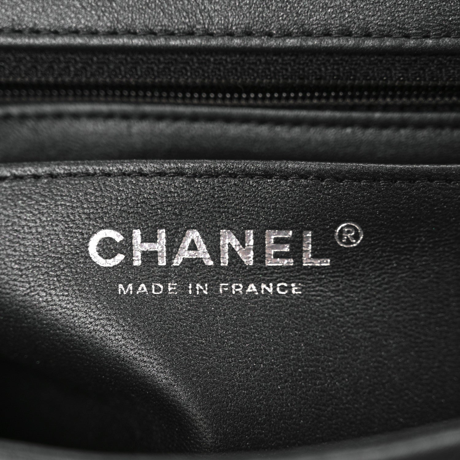 Chanel Lambskin Quilted Mini Rectangular Flap So Black 6 of 10