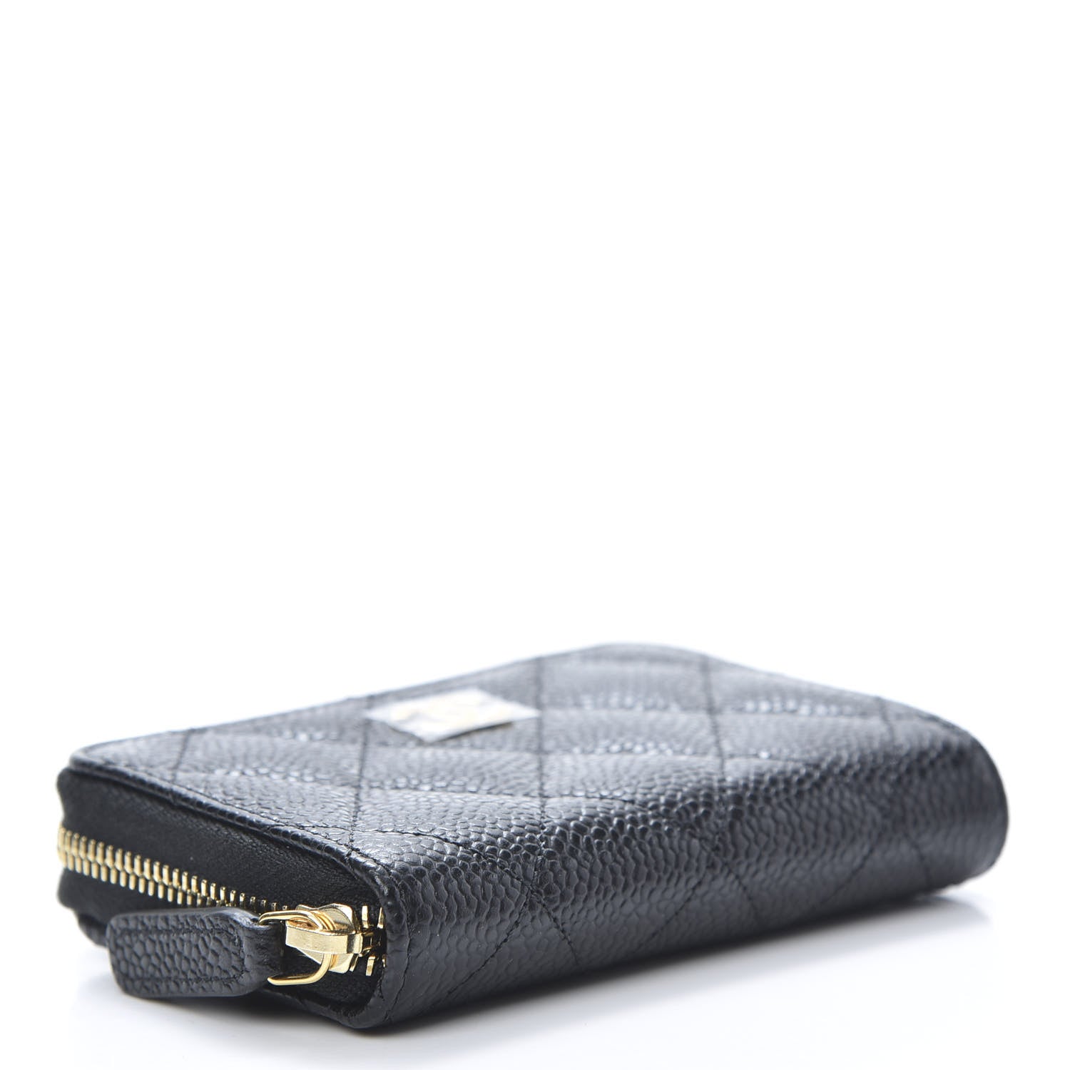 Chanel Caviar Quilted Zip Coin Purse Black 4 of 8