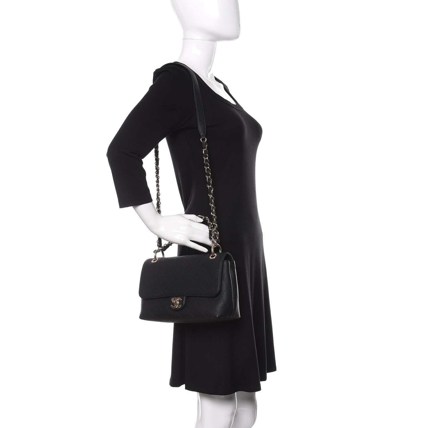 Chanel Caviar Quilted City Walk Flap Black 2 of 14