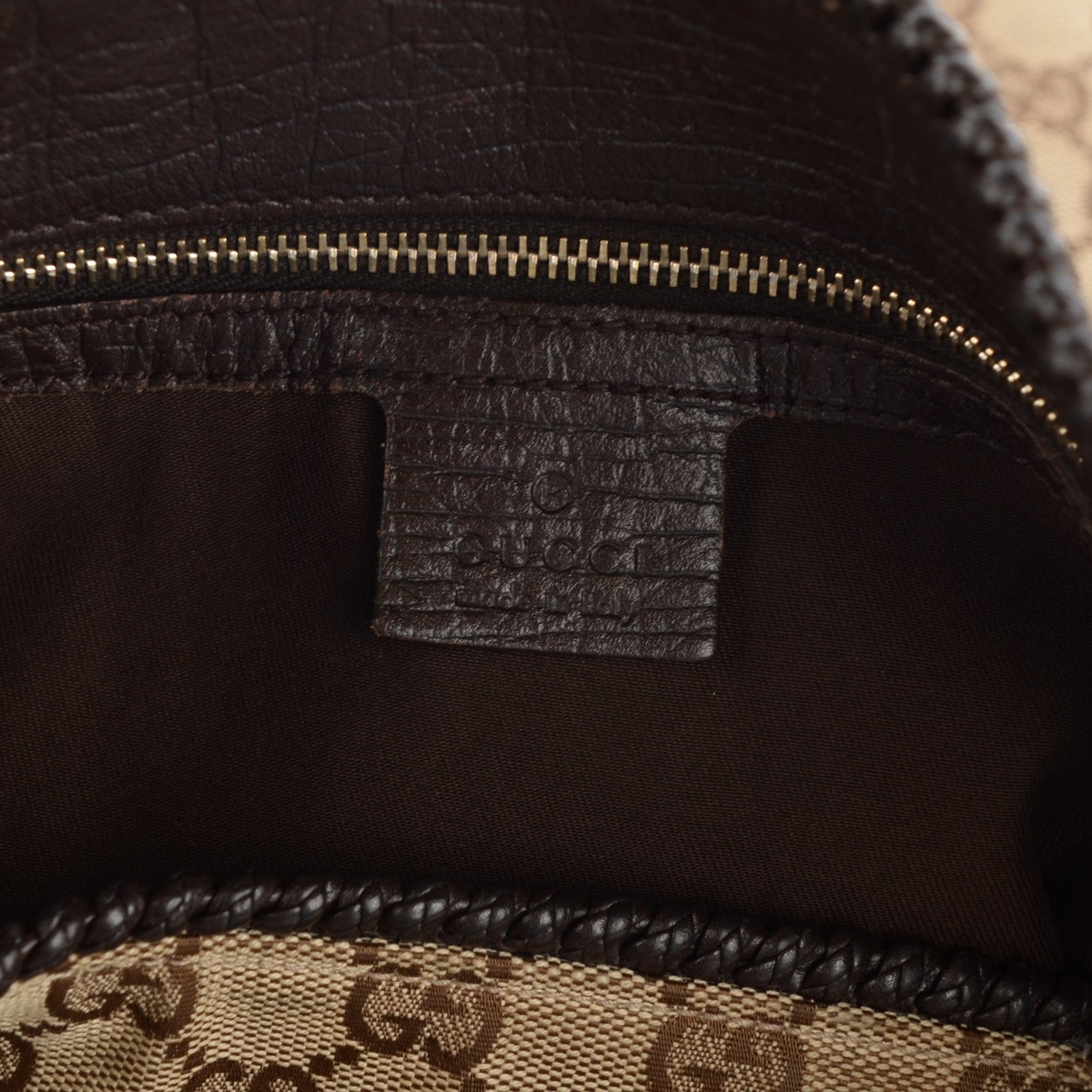 Gucci Monogram Large Horsebit Chain Hobo Dark Brown 6 of 9