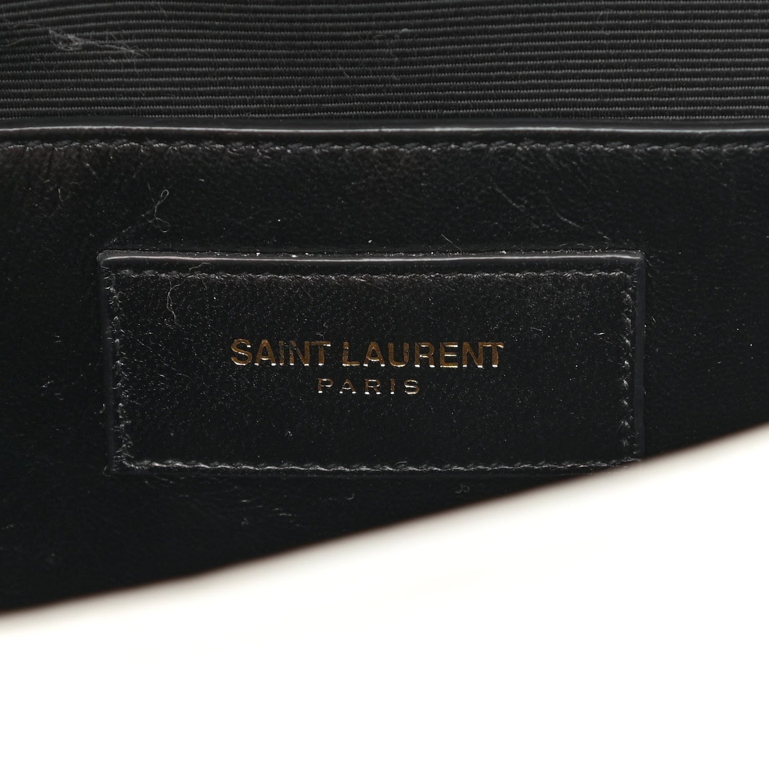 Saint Laurent Calfskin Monogram Chevron Shoulder Bag Crema Soft 6 of 17