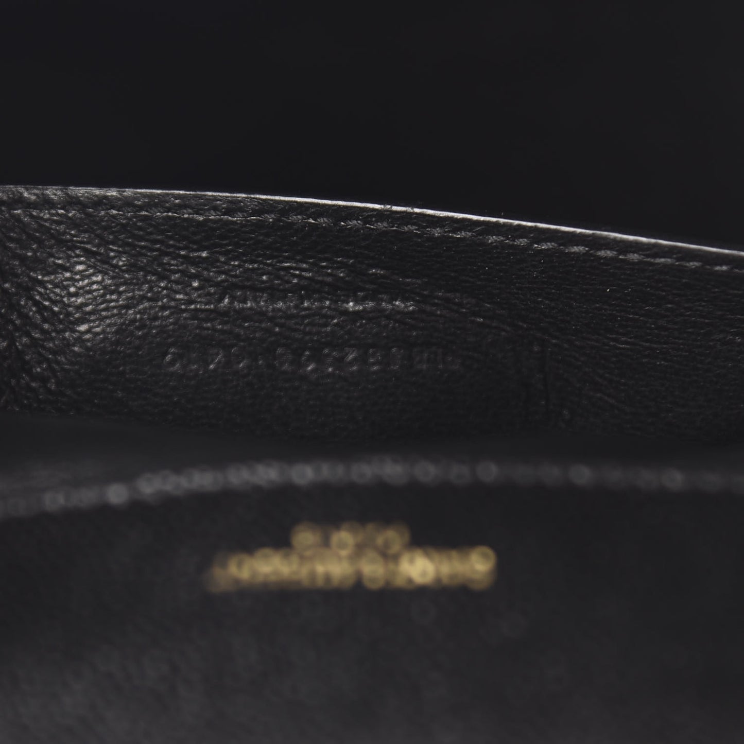 Grain De Poudre Matelasse Monogram Large Vicky Chain Bag Black