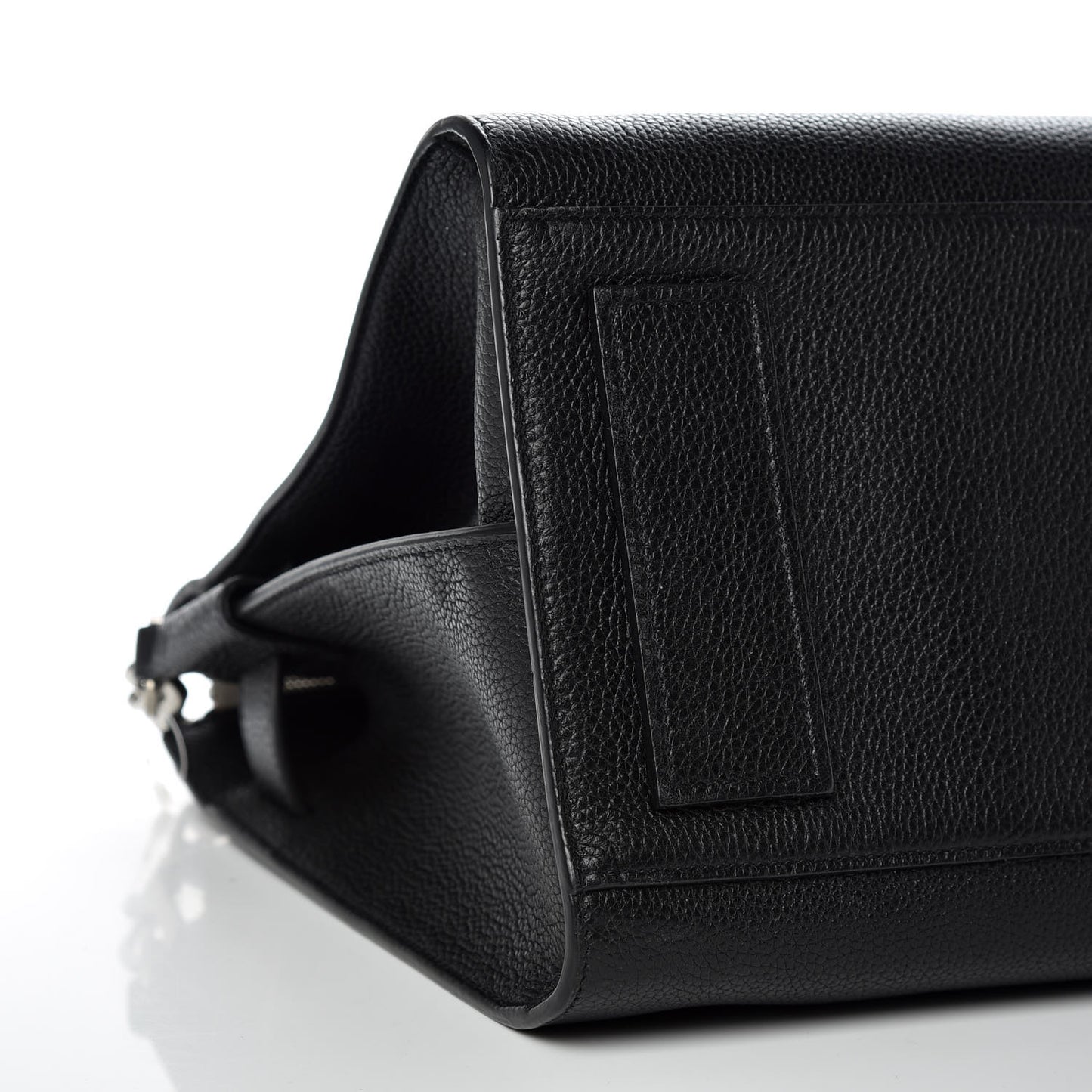 Grained Calfskin Small Supple Sac De Jour Duffle Black
