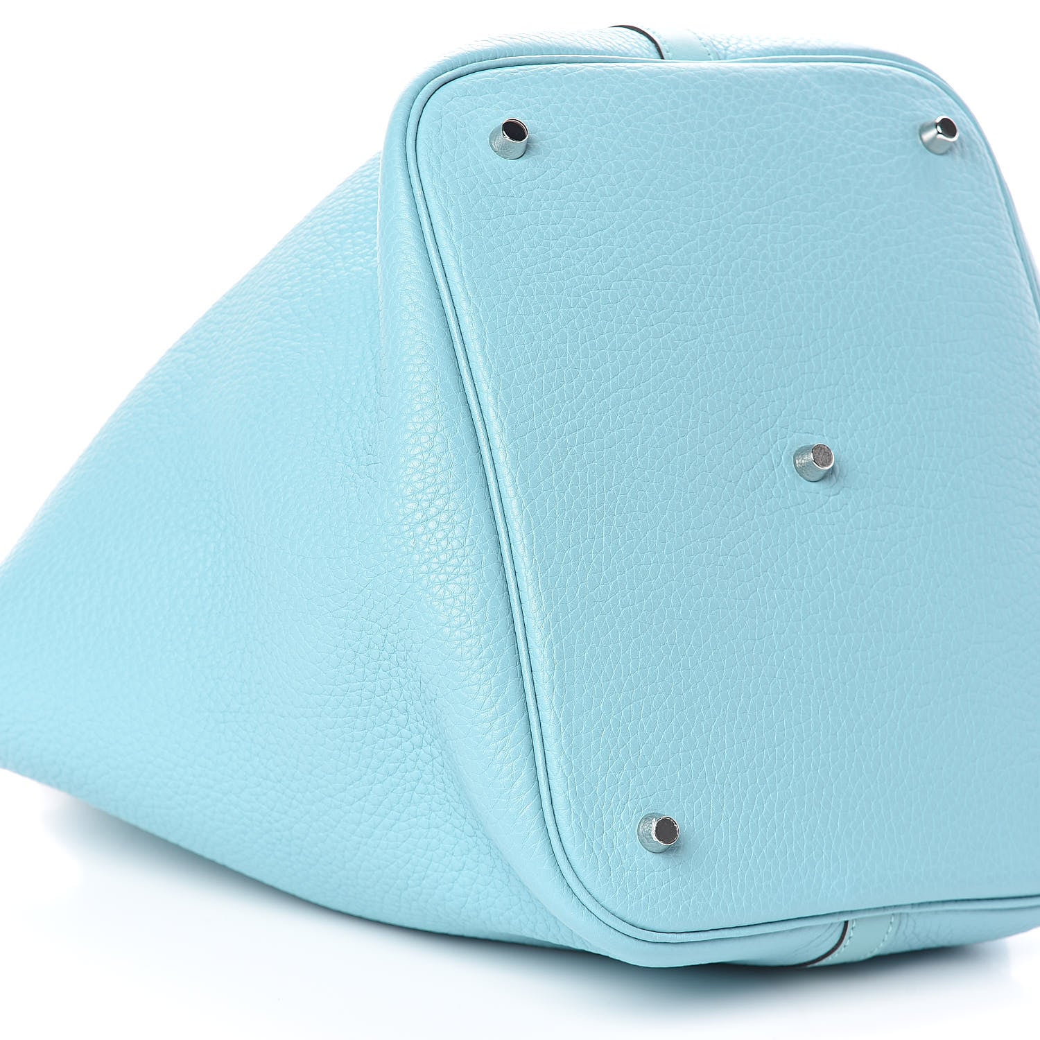 Hermes Taurillon Clemence Picotin 26 GM Bleu Atoll 9 of 11