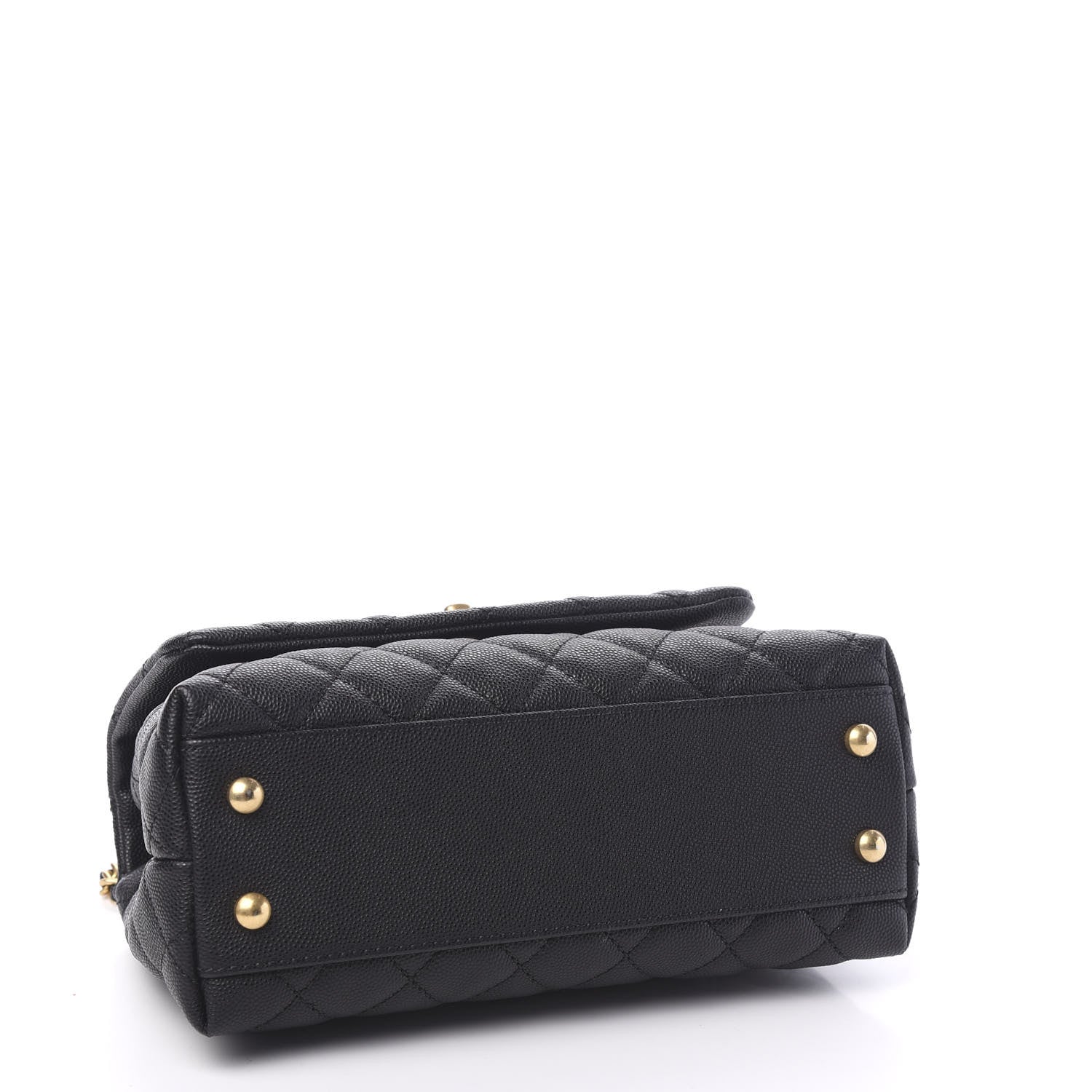 Chanel Caviar Lizard Embossed Quilted Mini Coco Handle Flap Black 5 of 20