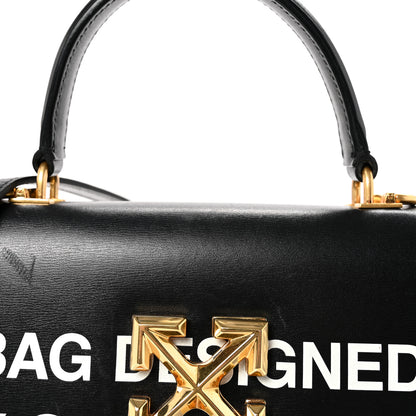 Off-White Calfskin Jitney 2.8 Virgil Abloh Shoulder Bag Black 7 of 9