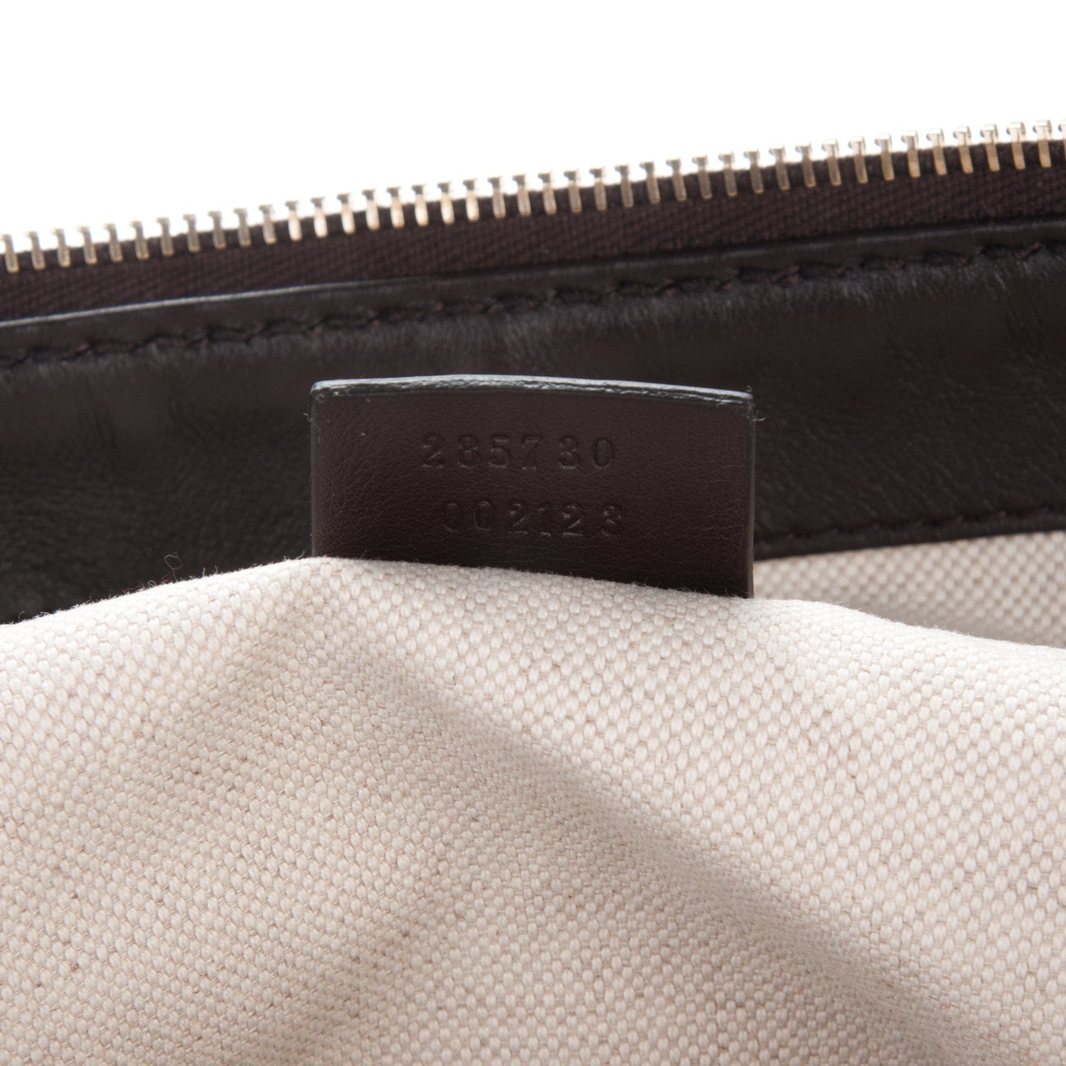 Gucci Guccissima Large Sukey Top Handle Bag Chocolate 7 of 7