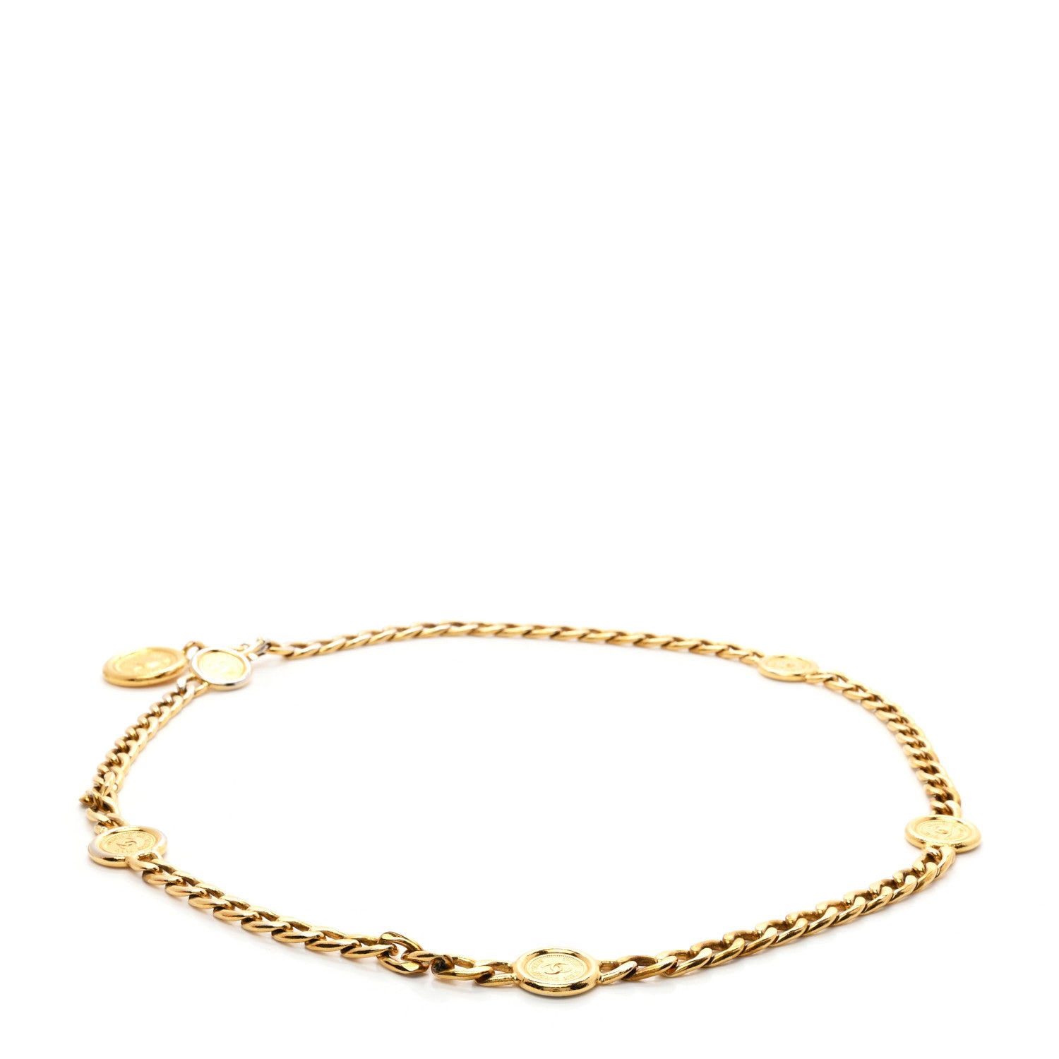 Chanel CC Medallion Chain Belt Gold 2 of 4