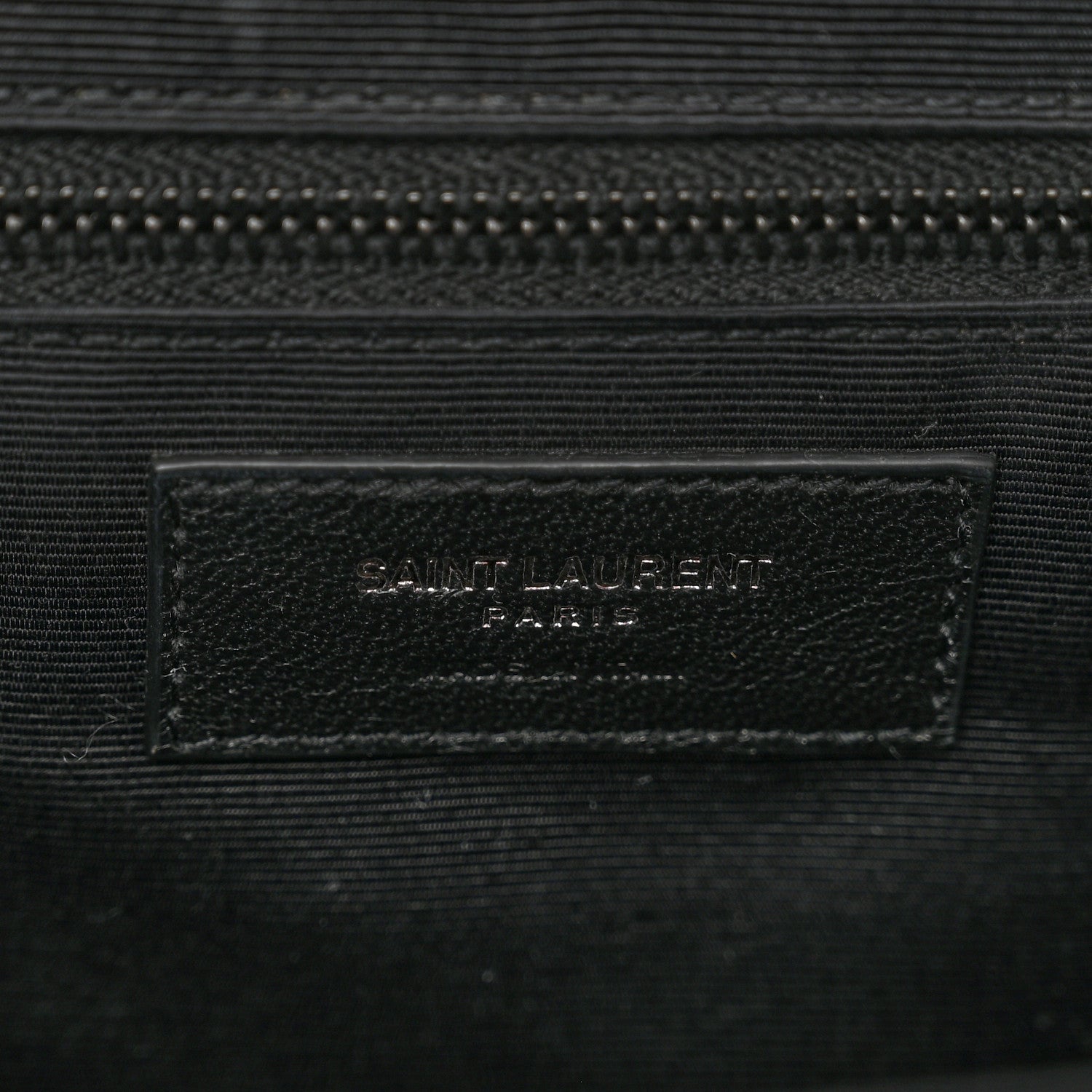 Saint Laurent Grain De Poudre Textured Mixed Matelasse Large Triquilt Monogram Monochrome Satchel Black 8 of 11