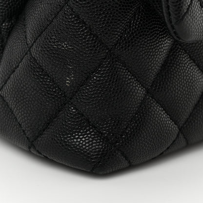 Chanel Caviar Lizard Quilted Small Coco Handle Flap Black 11 of 11