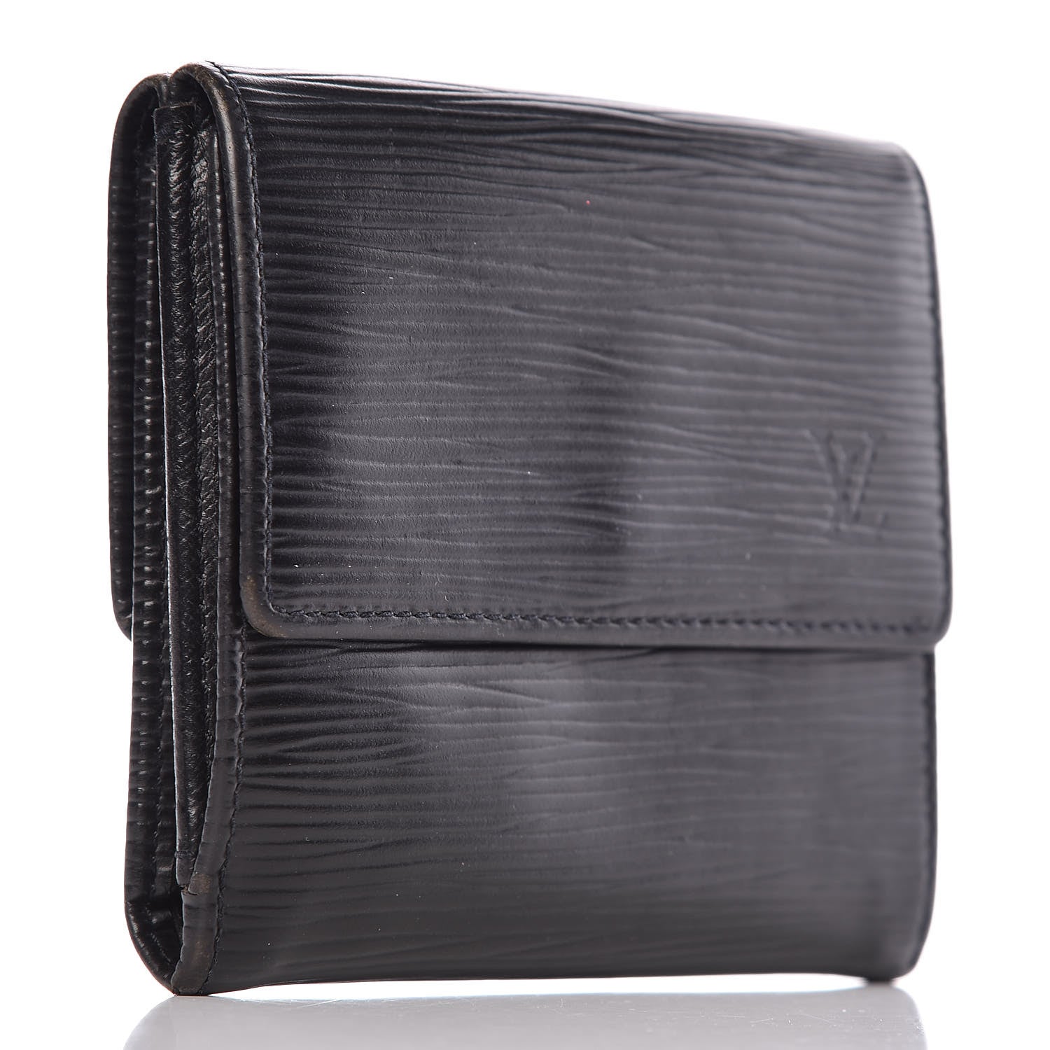 Louis Vuitton Epi Elise Wallet Black 3 of 12