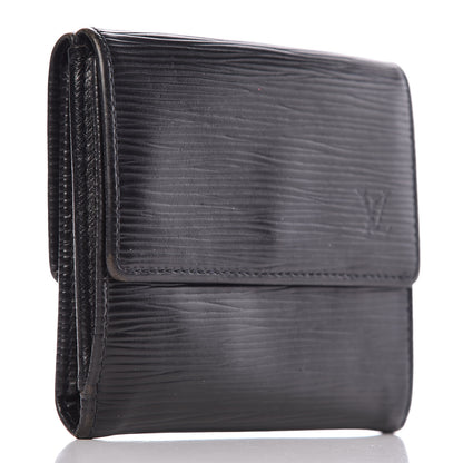 Louis Vuitton Epi Elise Wallet Black 3 of 12