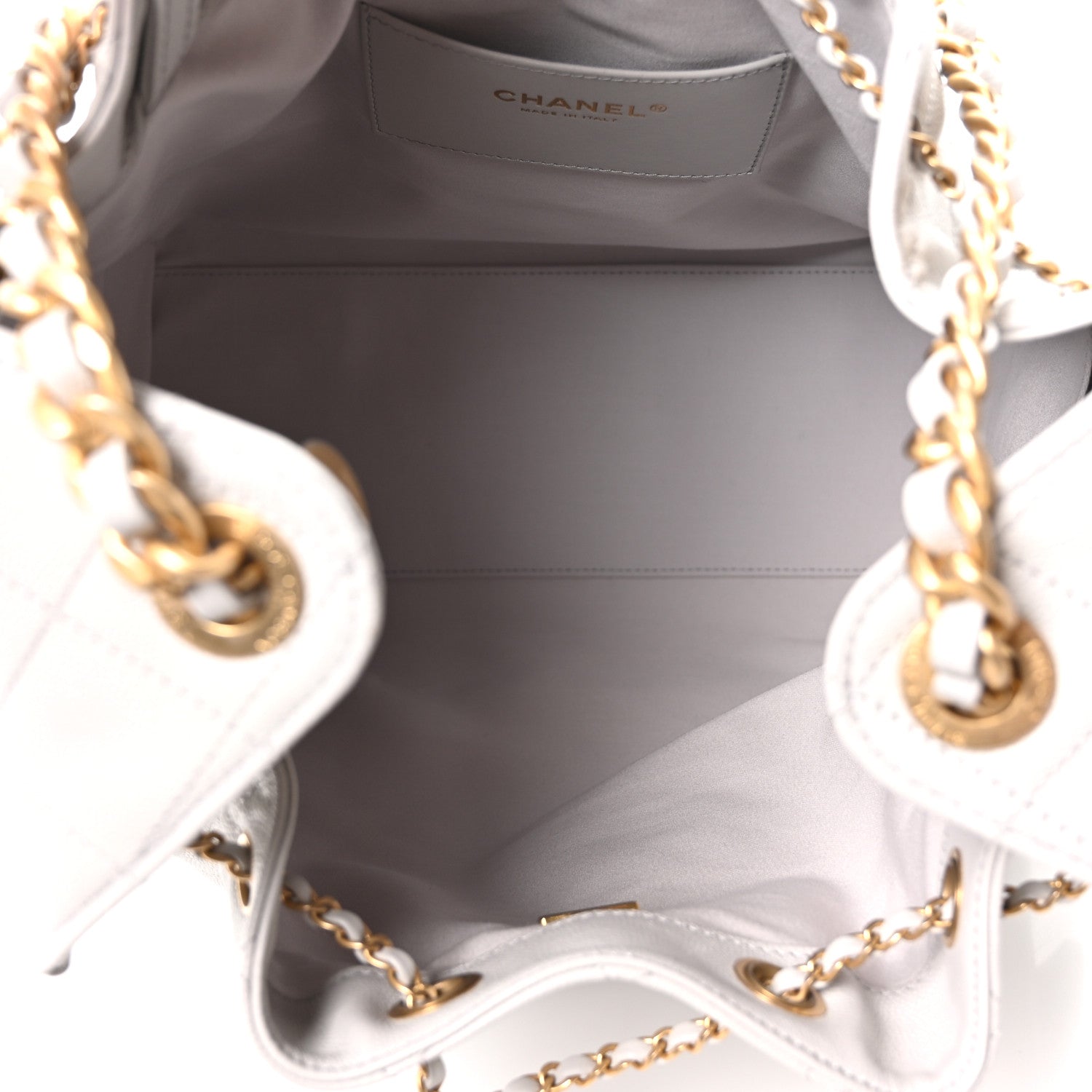 Chanel Caviar Quilted Medium Chanel 25 Handbag Light Gray 6 of 11