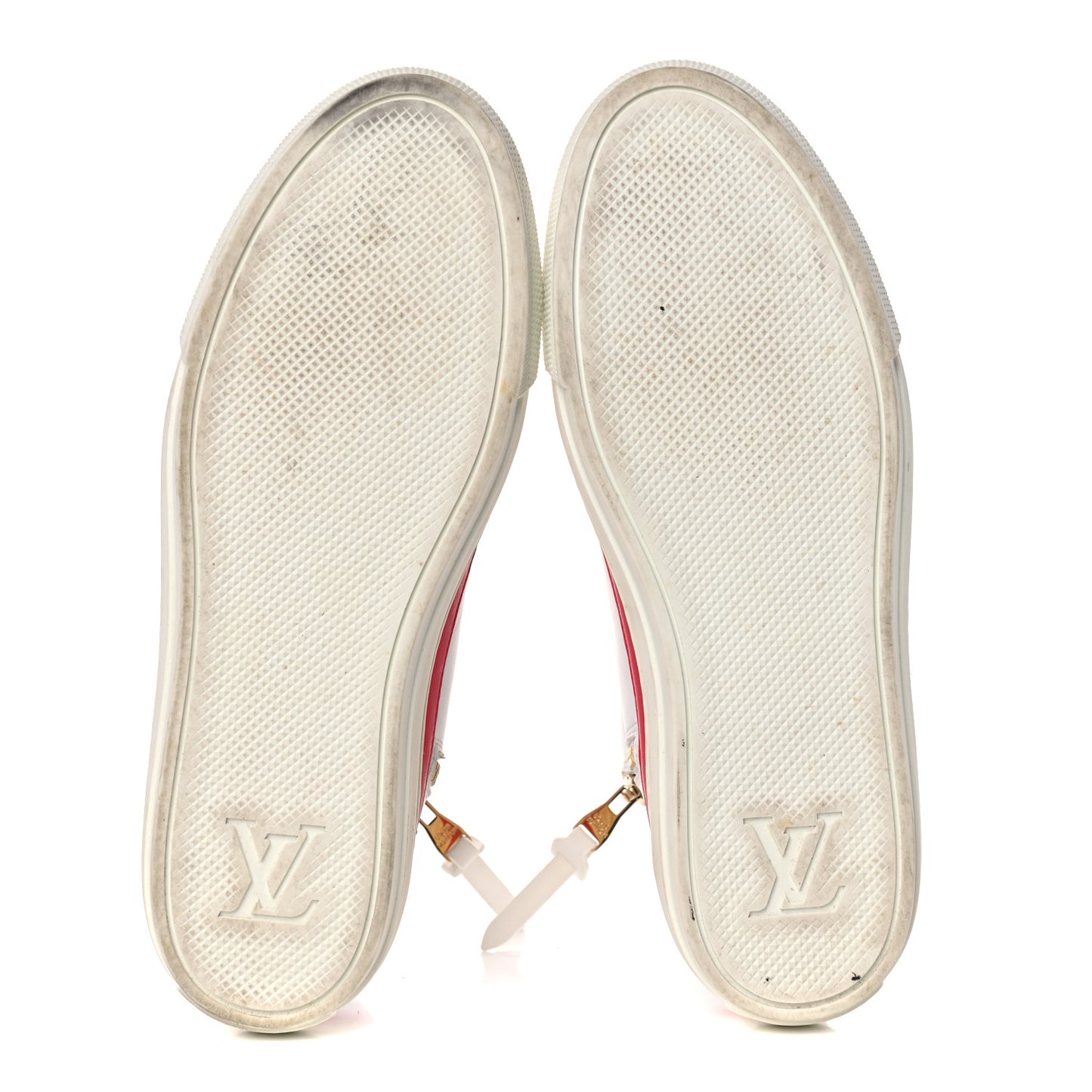 Calfskin LV Stellar Sneaker Boots 39 White Framboise