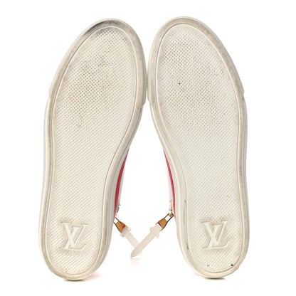 Louis Vuitton Calfskin LV Stellar Sneaker Boots 39 White Framboise 5 of 17