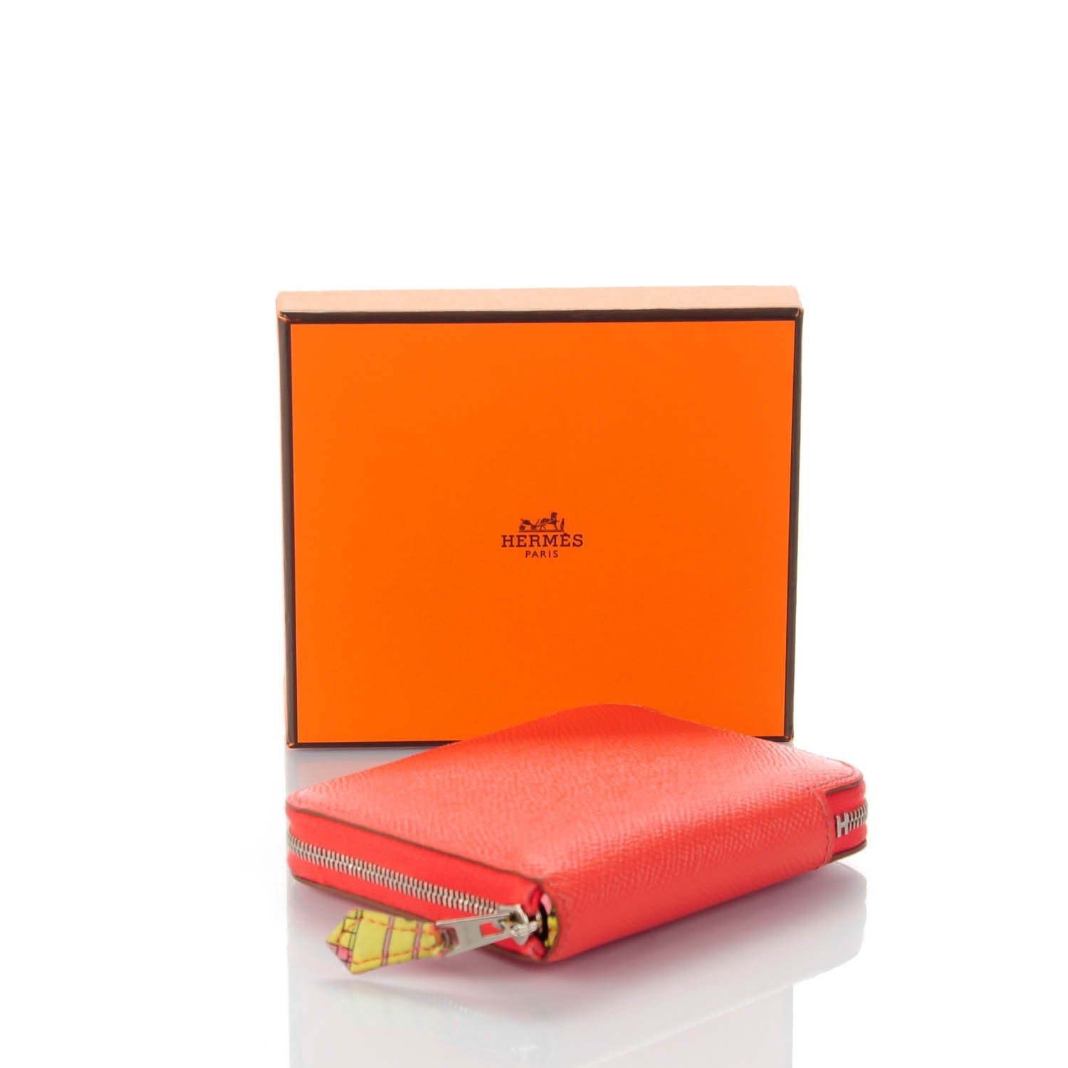 Hermes Epsom Silk'in Compact Wallet Rose Jaipur 6 of 11