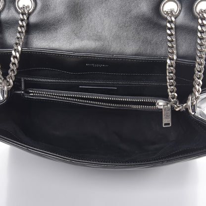 Saint Laurent Calfskin Y Quilted Monogram Medium Loulou Chain Satchel Black 5 of 7
