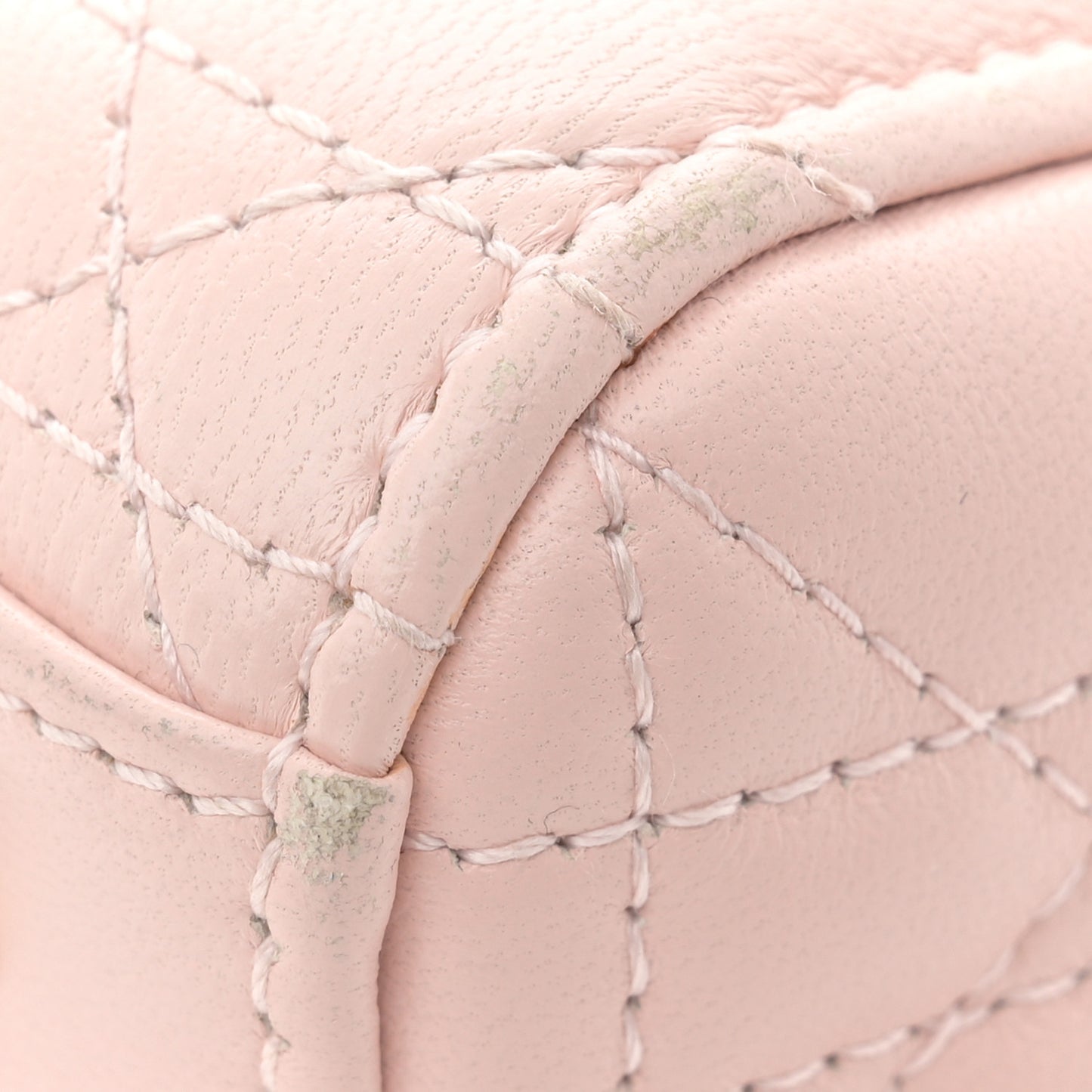 Lambskin Cannage Small Lucky Badges My Lady Dior Pink