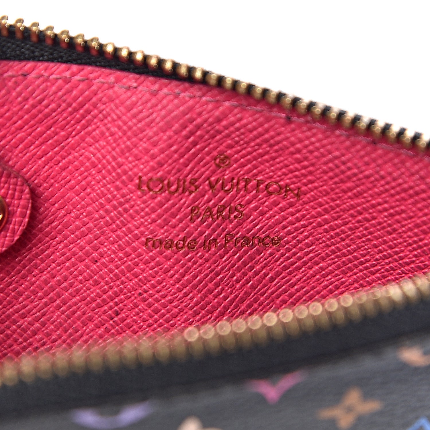 Louis Vuitton Monogram Multicolor Key Pouch Black Grenade 6 of 11