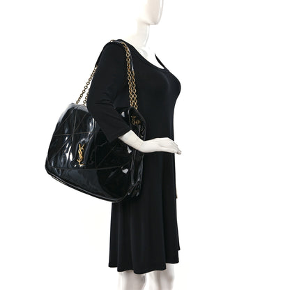 Saint Laurent Patent Matelasse Monogram Large Jamie 4.3 Black 2 of 9