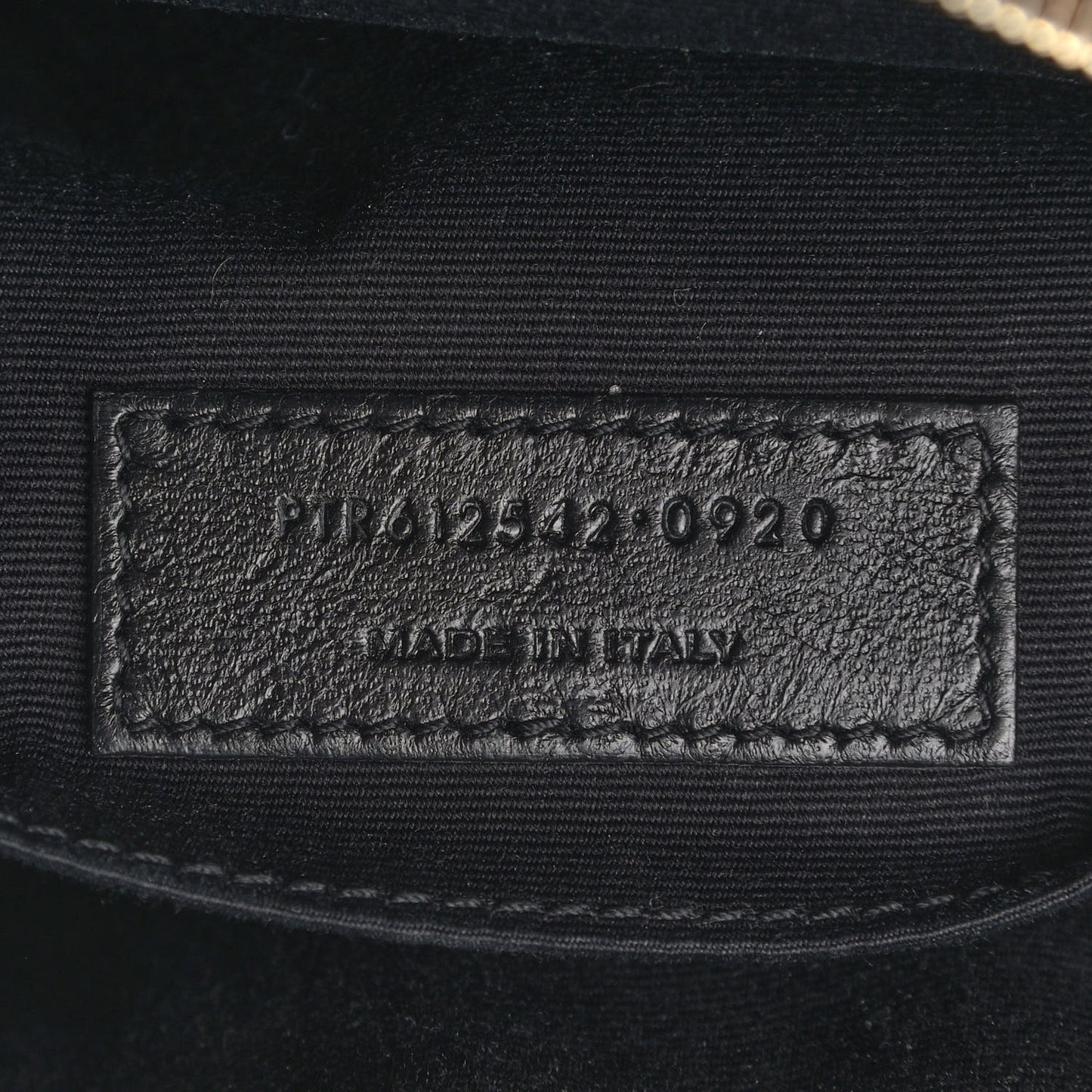 Raffia Canvas Monogram Lou Camera Bag Black